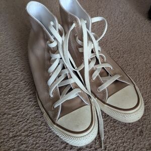 Converse Tan High-Top Sneakers
